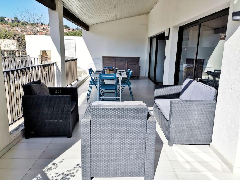 T5 Corail - Centre - Rooftop - Barbecue - Parking 科利尤尔 外观 照片